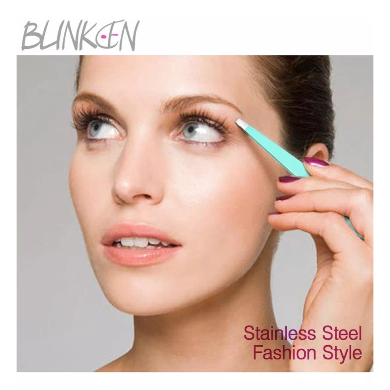 Blinkeen Tweezers For Eyebrows,blinkeen 3 Pack Tweezer Set,precision