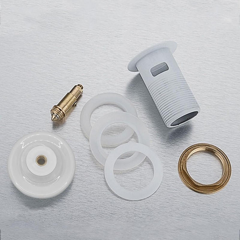 Antfly Pop-Up Drain Set for Ceramic Sink with Overflow, Drain