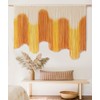 IOWER Macrame Wall Hanging Yellow Dip-Dyed Large For Living Room