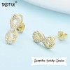PDTU Stud Earrings Silver 925 / Stud Earrings Gold Infinity
