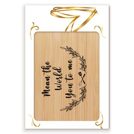 ZIIUFRN Mean the World You to Me Cutting Board, Cooking Board Gift, Christmas Gifts for Women Mom Wife, Cutting Board Set Stuff-A20