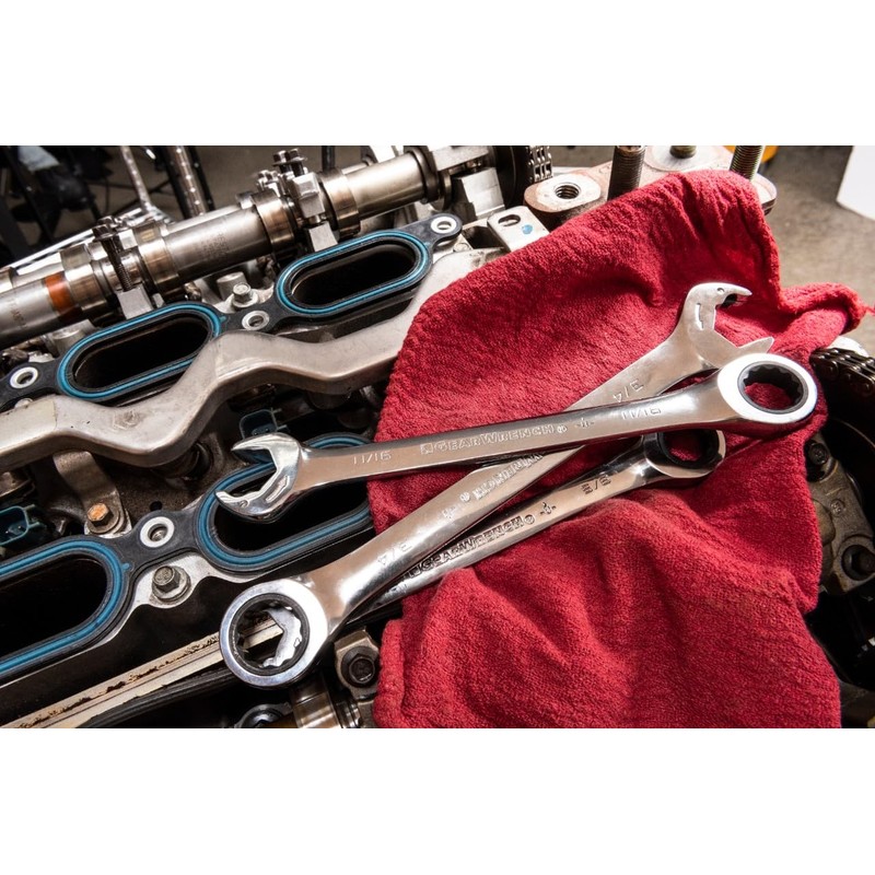 GEARWRENCH 8 Pc. 12 Point Open End Ratcheting Combination SAE