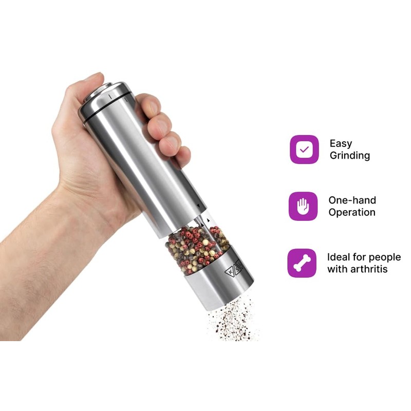 KSL Electric Salt and Pepper Grinder Set - Christmas Gift