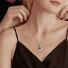 YAFEINI Cat Necklace for Women Sterling Silver Cats Cup Pendant