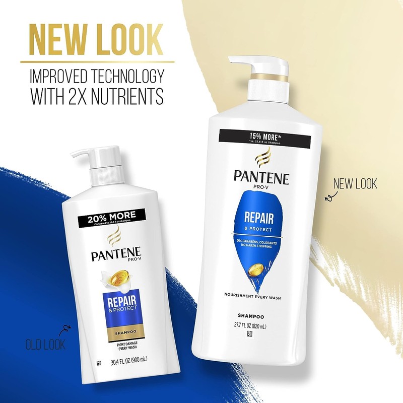 Pantene Shampoo, Conditioner and Hair Treatment Set, Repair & Protect