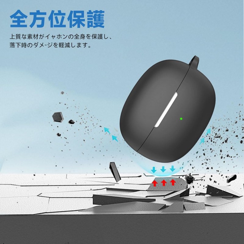 For SHOKZ OpenDots ONE/OpenDots 2 Case, [HVUYAL] with Anti-Lost Hook