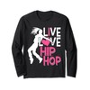 I Love Hip Hop Dance Pink Heart & Hip Hop