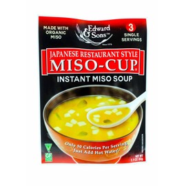 Edward & Sons Miso-Cup Japanese Restaurant StylePouch - 2.9 oz - 6 pk