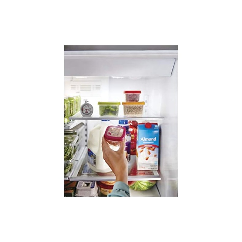 Rubbermaid Commercial termómetro para nevera/congelador, acero inoxidable, fgr80dc