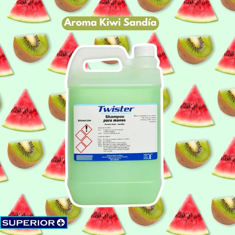 Twister Jabón Líquido Para Manos 5 Litros Kiwi Sandía