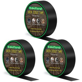 Ednifloral Joist Tape for Decking 2'' X 50', 6 Rolls Weather Resistance Deck Joist Tape, Waterproof and Anti-Corrosion Deck Tape (3)