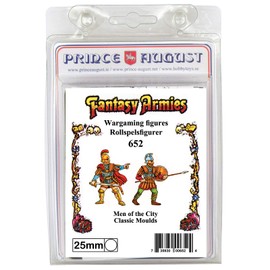 Prince August Hobby Casting mould - 2x Fantasy 25mm Men of the City PA652
