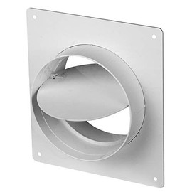 VONLIS® Wall Flange Backflow Flap Mounting Plate Ventilation Pipe Ventilation Plastic Diameter 150 mm