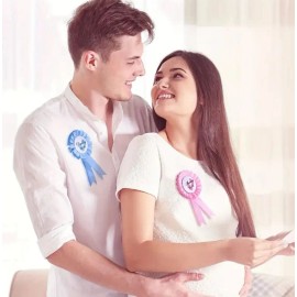 Insignia Futuro Papá Futura Mamá Baby Shower Revelación Bebé