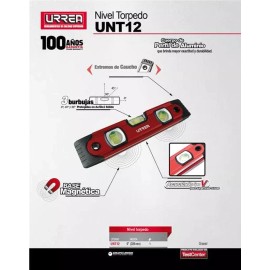 Urrea Nivel Con 3 Burbujas Torpedo 9 Pulgadas Base Magnetica Urrea