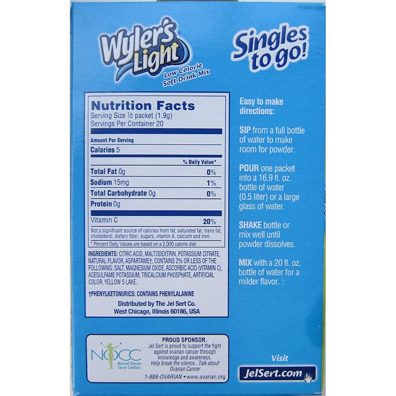 Wyler's Light Lemonade Singles To Go - 4 Boxes