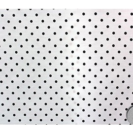 Polycotton Fabric Printed Small DOTS Black / 60" Wide/Sold by The Yard