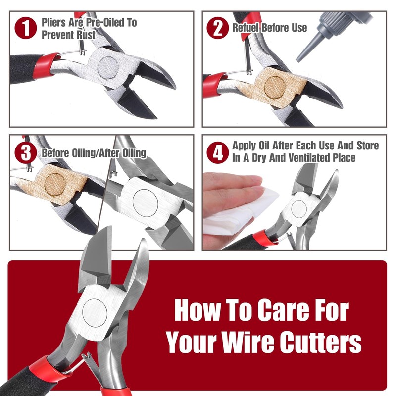 1Pcs Wire Cutters, Precision Cutting Pliers, Ultra Sharp Wire Snips