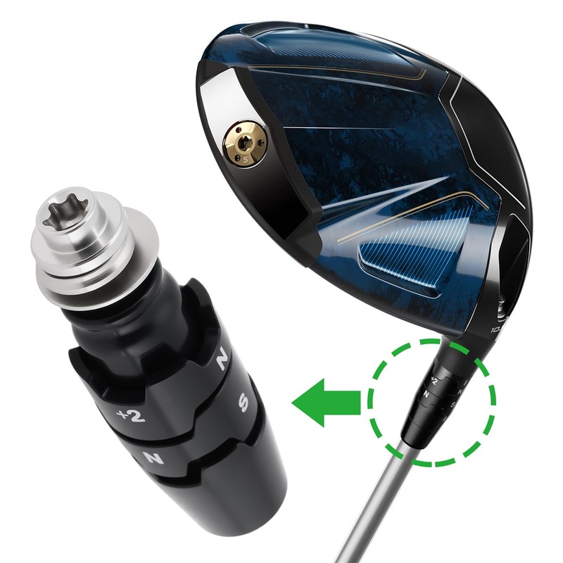 eMagTech 0,370 Zoll Rechtshänder-Golfschlägerschaft-Adapterhülse Kompatibel mit Callaway Kompatibel mit Super