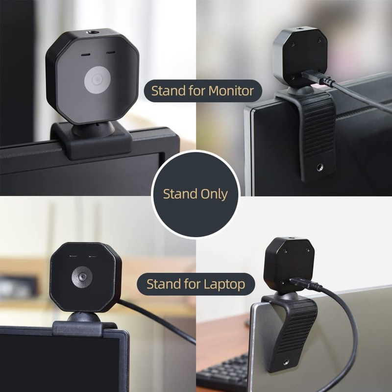MOKOSE Webcam Stand, Stands Bent 360 Degrees for Mounting on