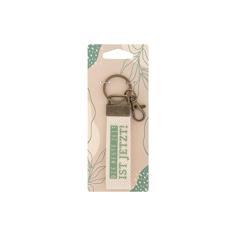 GRUSS & CO 48411 Canvas Key Ring with Lobster Claw