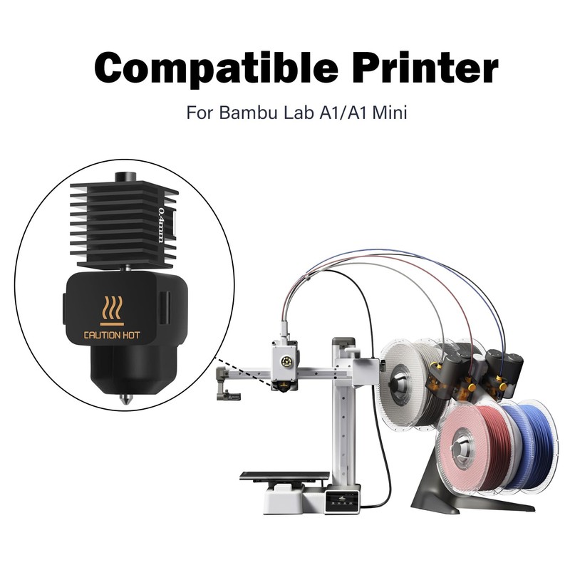 HzdaDeve 2 Pack A1 Mini/A1 Hotend Print Head Hot End
