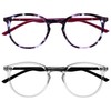 OPULIZE-Met 2 Paquete de gafas de lectura con bloqueo de
