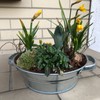Storm's Gartenzaubereien Zinc Tub 3 L Round Waterproof Plant Bowl
