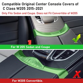 TTCR-II Compatible with Mercedes Center Release Switch, for W205 Center Console Trim C Class 2015-2021 and W253 Center Armrest Button Switch 2016-2022 (7.87-Inch Width Inside, Silver)