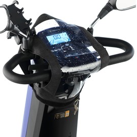 VELECO Display Protector: Mobility Scooter Control Panel Cover - Safeguard Your Screen in Style, Tiller Cover, Console Cover Waterproof - Rain Protector - Black