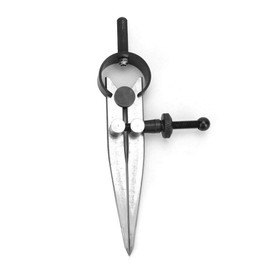 45# Steel Leather Craft Compass Wing Divider Adjustable Spring Compass Divider Leather Edge Line Marking Tools (75 mm)