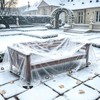 Clear Tarps Heavy Duty Waterproof 4x6ft, 14Mil Clear Vinyl Tarp