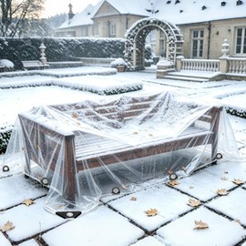 Clear Tarps Heavy Duty Waterproof 4x6ft, 14Mil Clear Vinyl Tarp
