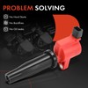 A-Premium (Red) Engine Ignition Coil Pack Compatible with Ford Escape,