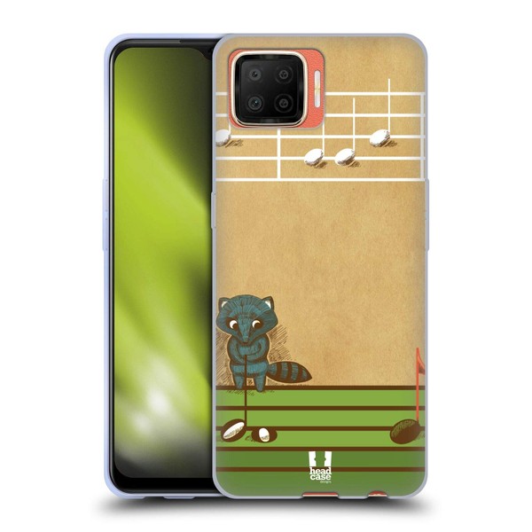 Head Case Designs Oppo F17 Music Notes Soft Gel Case