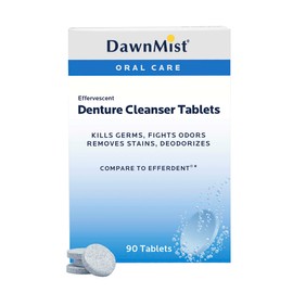 Dukal Dawn Mist Denture Cleanser Tablet, 90 ct. (90 Boxes of 24) (Pack of 2160)