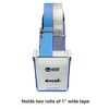 Excell Deluxe Twin Wide Metal Multi-Roll Desktop Tape Dispenser with