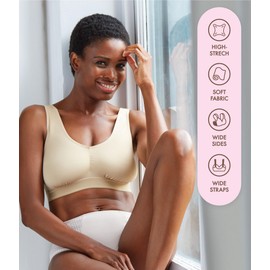 Carole Martin Women's Slip-On Comfort Bra Beige 38