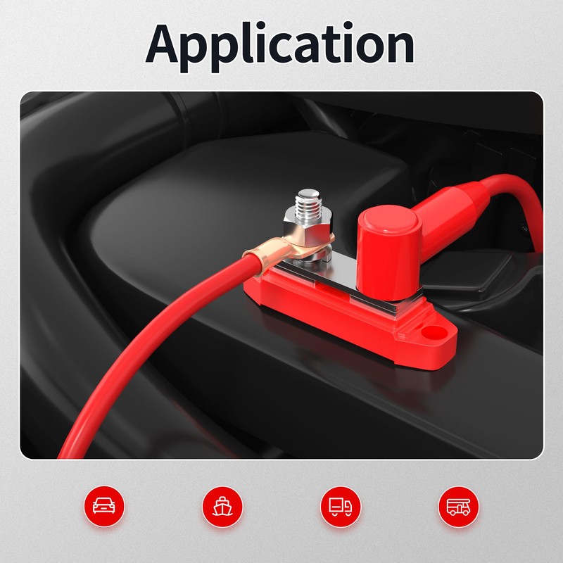 RVBOATPAT 20pcs Battery Terminal Cover Silicone Battery Terminal Protector Boot