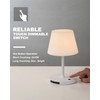 WEILAILUX Outdoor Battery Operated Table Lamp Waterproof, 4000mAh Cordless Table