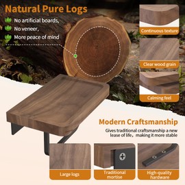 QIYOOO Toilet Paper Holder with Shelf,Upgraded Solid Walnut Toilet Paper Holder Wall Mount,Exquisite and Beautiful Space Aluminum Self-Adhesive Toilet Tissue Holder,Suitable for Bathroom,Kitchen