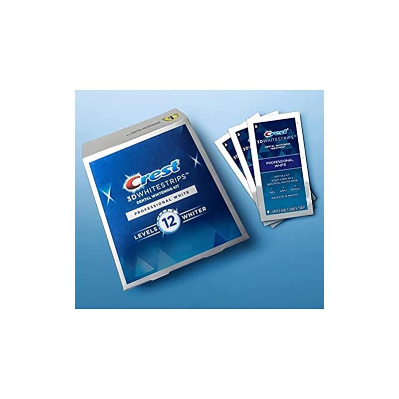 Crest 3D Whitestrips, Professional White, Teeth Whitening Strip Kit, 40