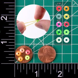 Fishing Bead Bait Eggs Kits Floating Ball Stopper Plastic with Box Glow Round Luminous Saltwater Freshwater Salmon Trout(1/7in,1000pcs)