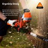SAFEYEAR Chainsaw Gloves, L, White Cowhide & PVC Reinforced, EVA