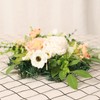 Spring Rose Wreath Front Door Decorative Hanging Wreath Artificial Wall