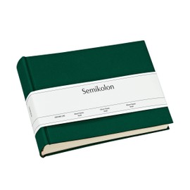 Semikolon 363974 Classic Small Album - 21.5 x 16 cm - 80 Pages Cream for 10 x 15 Photos - Forest Green