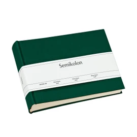 Semikolon 363974 Classic Small Album - 21.5 x 16 cm - 80 Pages Cream for 10 x 15 Photos - Forest Green