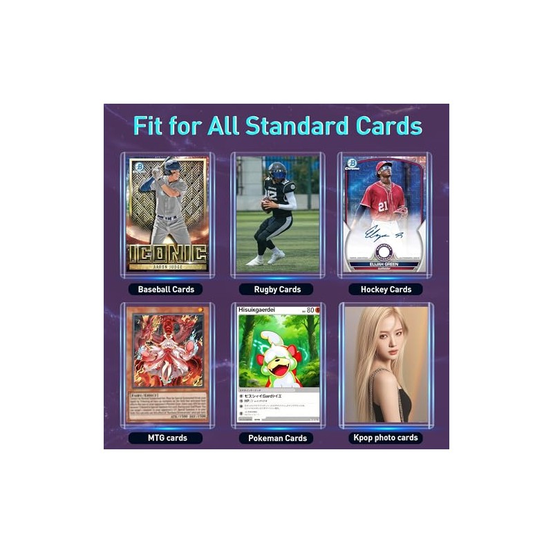 200 fundas para tarjetas de carga superior para tarjetas, soporte