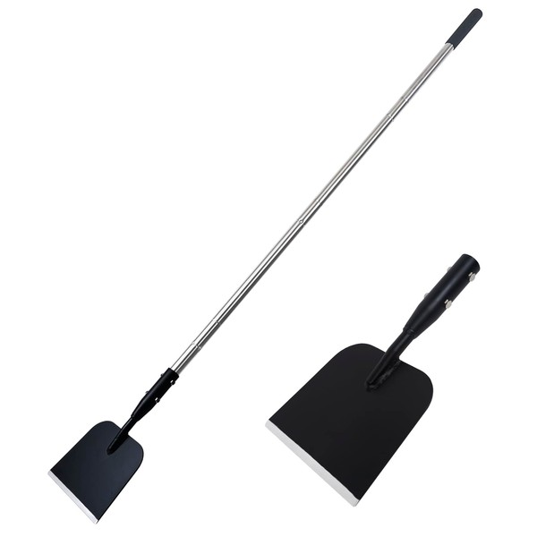 BARAYSTUS Flat Shovel with Adjustable Handle, 59 in Floor Scraper,