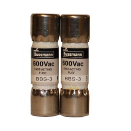 BBS-3 Fast Acting Fuse 3 Amp 600 Vac (2 Pack) QSU